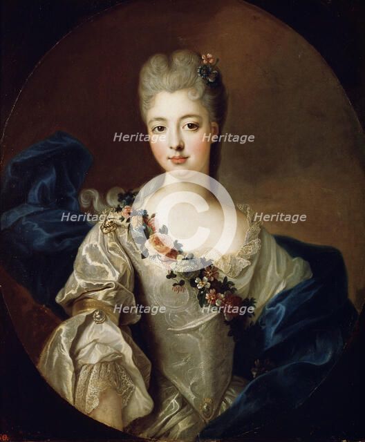 'Portrait of Charlotte Aglaé of Orléans, Mademoiselle de Valois', 1720s.  Artist: Pierre Gobert