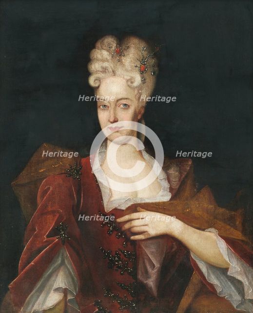 Portrait of Charlotte Amalia of Hesse-Wanfried, wife of Franz II. Rákoczi, 1700-1750. Creator: Unknown.