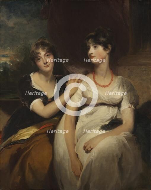 Portrait of Charlotte and Sarah Carteret-Hardy, 1801. Creator: Thomas Lawrence (British, 1769-1830).