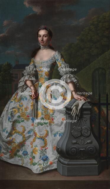 Portrait of Charlotte Beatrix Strick van Linschoten, 1755. Creator: Mattheus Verheyden.