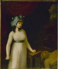 Portrait of Charlotte Corday (1768-1793) in the moment after she assassinated Marat, c1793. Creator: Unknown