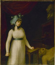 Portrait of Charlotte Corday (1768-1793) in the moment after she assassinated Marat, c1793. Creator: Unknown