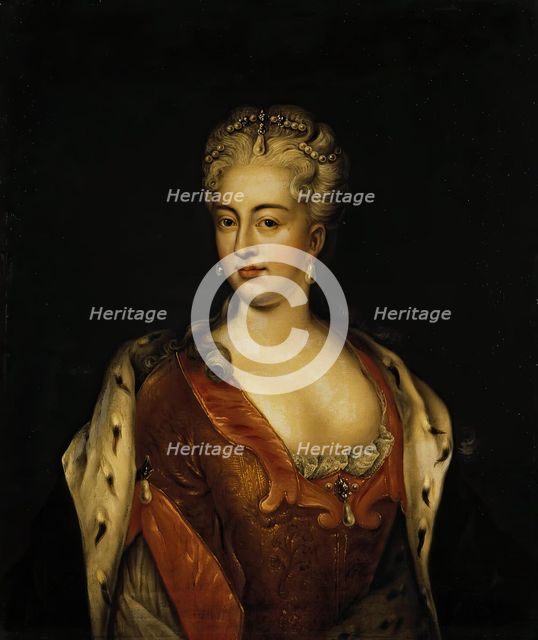 Portrait of Charlotte Sophia Christina of Brunswick Wolfenbuttel, 1720. Creator: Unknown.