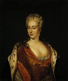 Portrait of Charlotte Sophia Christina of Brunswick Wolfenbuttel, 1720. Creator: Unknown