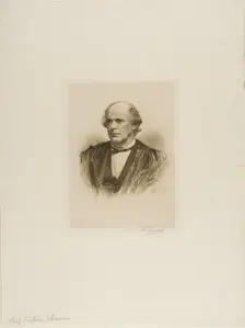 Portrait of Chief Justice Chase, 1890. Creator: Max Rosenthal