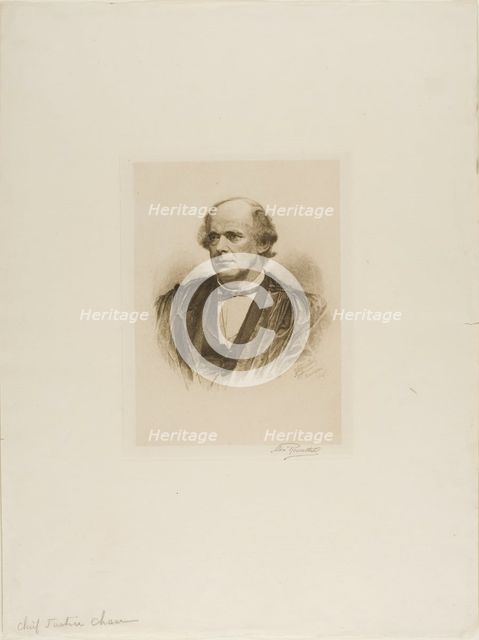 Portrait of Chief Justice Chase, 1890. Creator: Max Rosenthal.