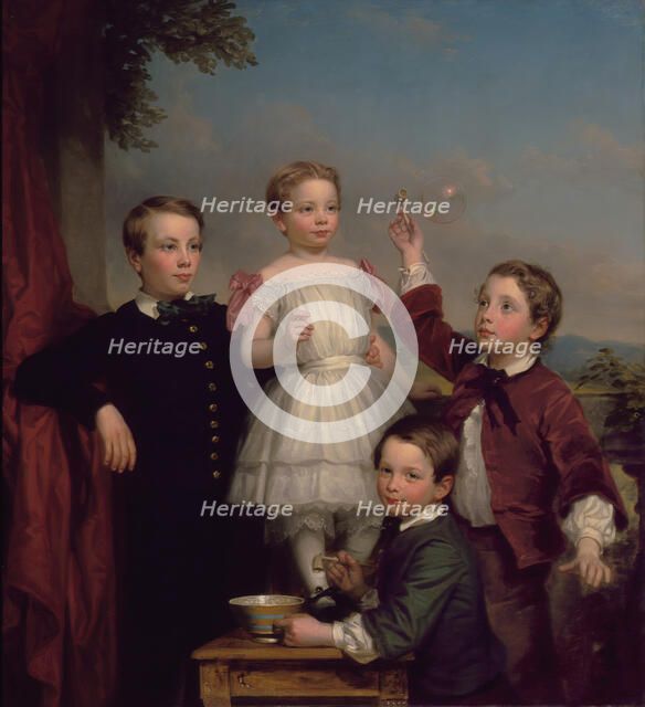 Portrait of Children (image 2 of 2), 1853. Creator: George Augustus Baker.