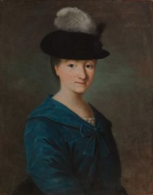 Portrait of Christina Agatha Silfersparre, 1760-1769. Creator: Nils Schillmark