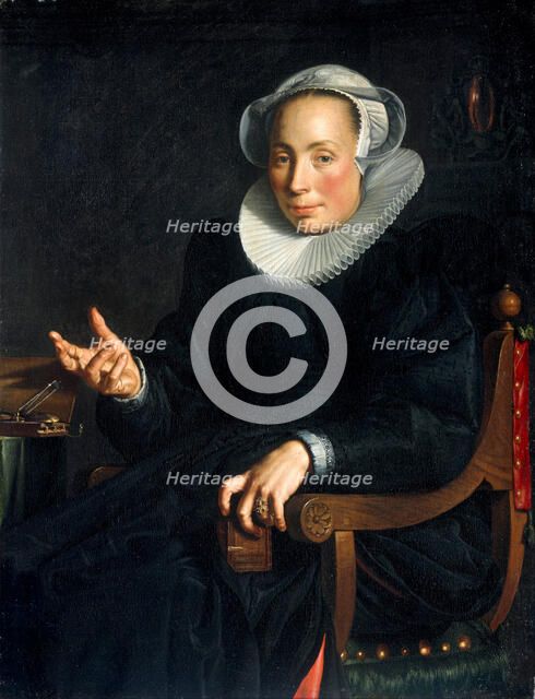 Portrait of Christina Wtewael van Halen (1568-1629), 1601. Artist: Wtewael, Joachim (1566-1638)