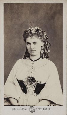 Portrait of Christine Nilsson (1843-1921). Creator: Crémière, Léon (1831-1913)