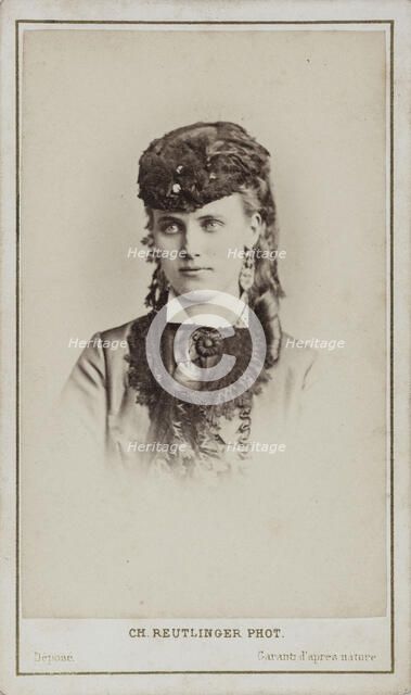 Portrait of Christine Nilsson (1843-1921). Creator: Photo studio Reutlinger, Paris  .