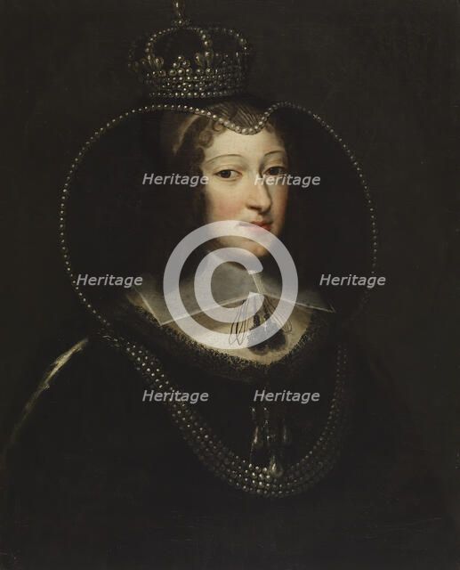 Portrait of Christine of France, Dowager Duchess and Regent of Savoy, 1640s. Creator: Unknown.