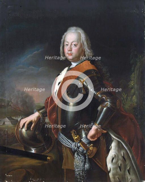Portrait of Christian August, Prince of Anhalt-Zerbst', (1690-1747), 1725. Creator: Pesne, Antoine (1683-1757).