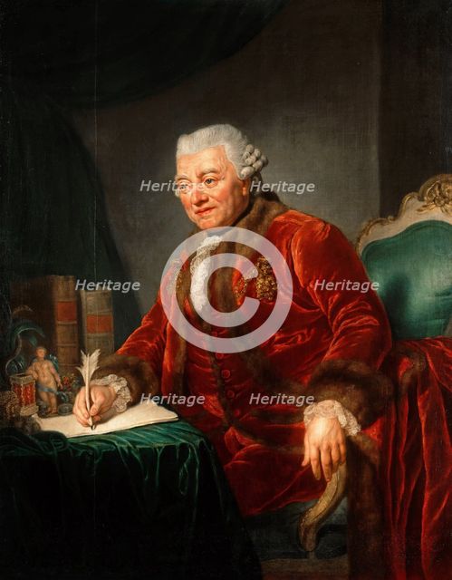 Portrait of Christian Andreas Cothenius (1708-1789), 1777. Artist: Therbusch-Lisiewska, Anna Dorothea (1721-1782)