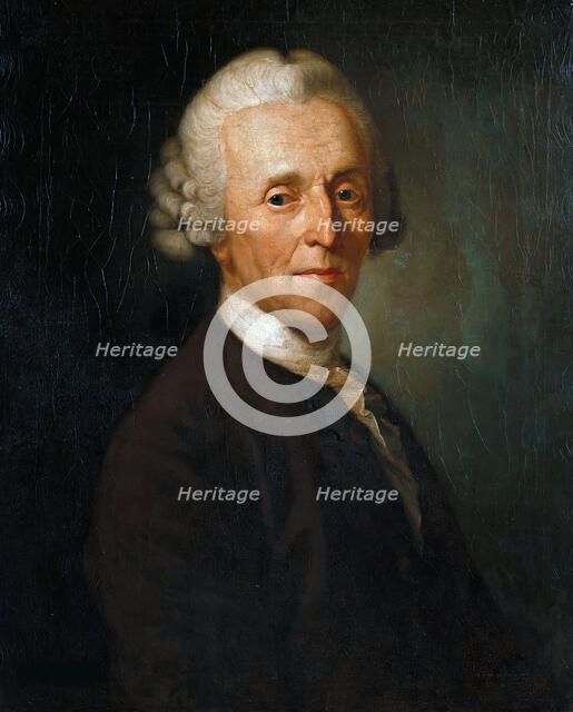 Portrait of Christian Fürchtegott Gellert (1715-1769), ca 1769. Creator: Graff, Anton (1736-1813).