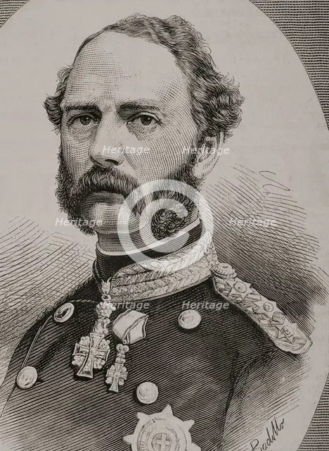 Portrait of Christian IX, (1818-1906), King of Denmark, (1863-1906), 1878. Creator: Félix Badillo.