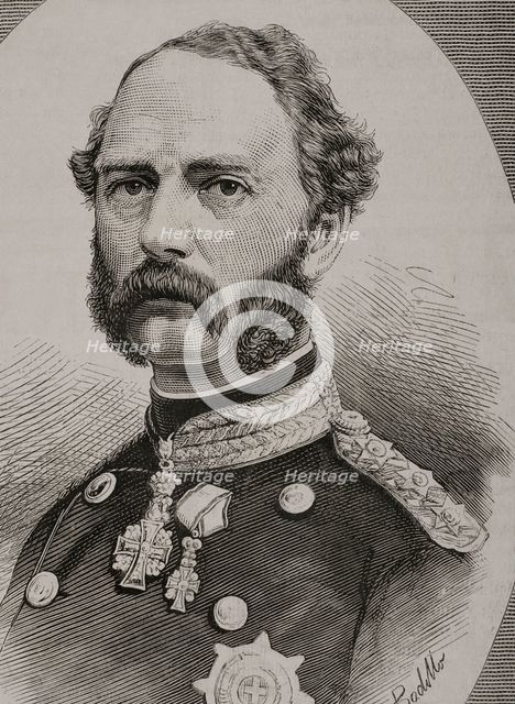Portrait of Christian IX, (1818-1906), King of Denmark, (1863-1906), 1878. Creator: Félix Badillo.