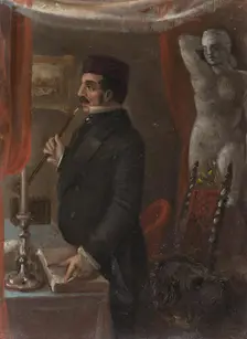 Portrait of Christian Wolf, 1842. Creator: Nikolaj Aleksandrovic Bestuzev