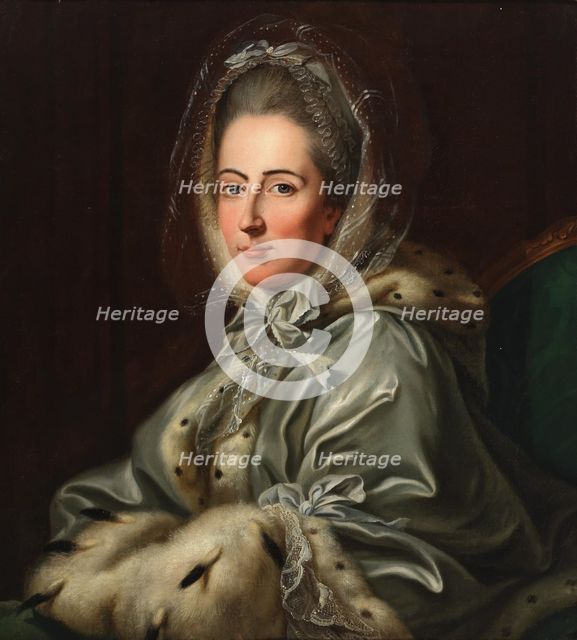 Portrait of Christiane Henriette, Countess Palatine of Zweibrücken-Birkenfeld...(1725-1816). Creator: Tischbein, Johann Heinrich, the Elder (1722-1789).