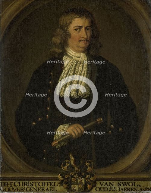 Portrait of Christoffel van Swoll (Swol, Zwol), Governor-General of the Dutch East Indies, 1750-1800 Creator: Unknown.