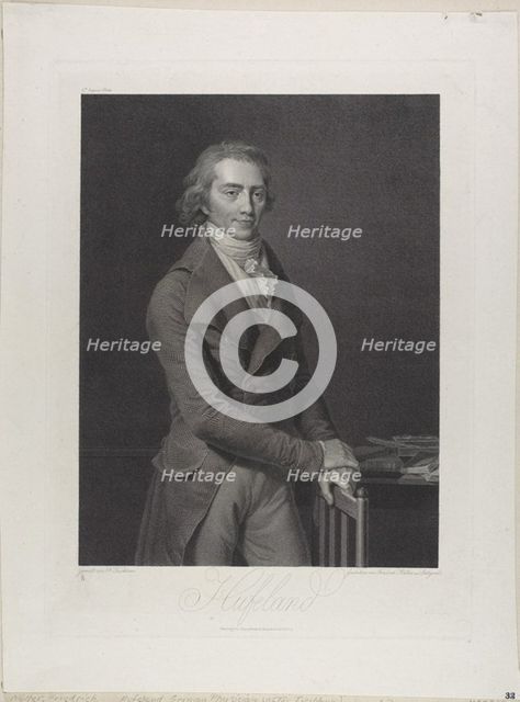 Portrait of Christoph Wilhelm Hufeland, c. 1802. Creator: Johann Friedrich Wilhelm Müller.