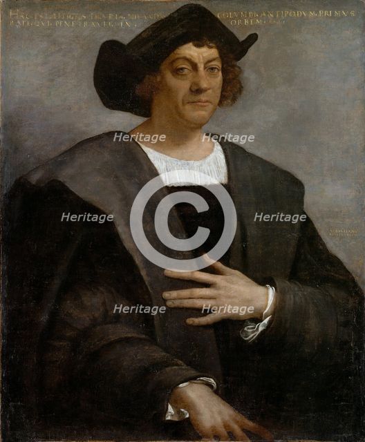 Portrait of Christopher Columbus, 1519. Artist: Piombo, Sebastiano, del (1485-1547)