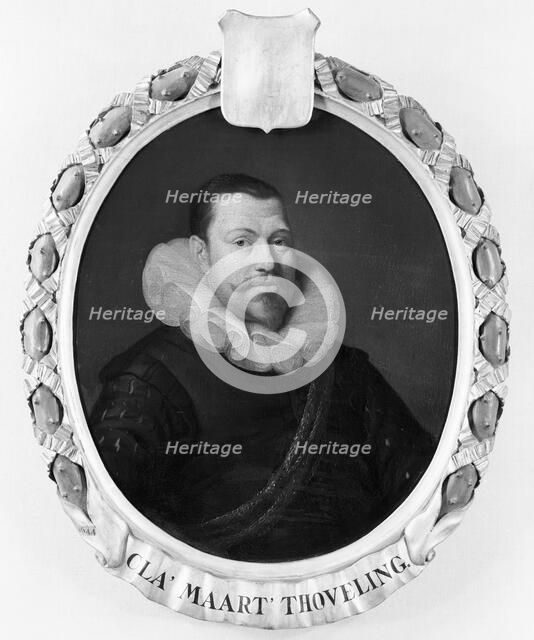 Portrait of Claes Maertensz Thoveling, Director of the Rotterdam Chamber of the Dutch East India Com Creator: Pieter van der Werff.