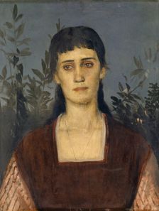 Portrait of Clara Böcklin, Eldest Daughter of the Artist, 1876. Creator: Arnold Bocklin
