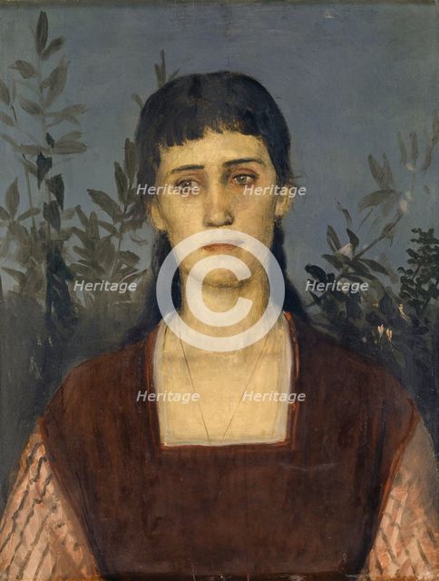 Portrait of Clara Böcklin, Eldest Daughter of the Artist, 1876. Creator: Arnold Bocklin.