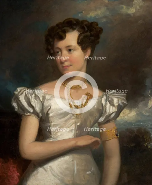Portrait of Clara Fisher, 1828. Creator: Henry Inman.