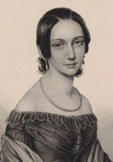 Portrait of Clara Schumann (1819-1896), 1838