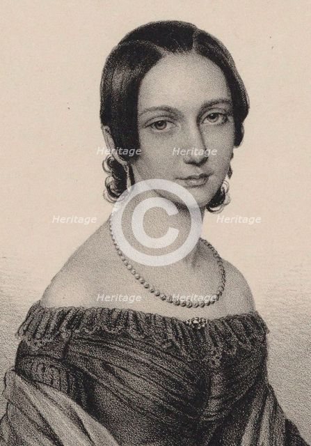Portrait of Clara Schumann (1819-1896), 1838.
