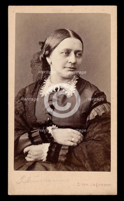 Portrait of Clara Schumann (1819-1896), 1866.