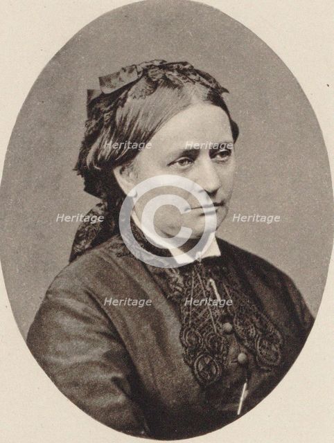 Portrait of Clara Schumann (1819-1896), 1870. Creator: Anonymous.