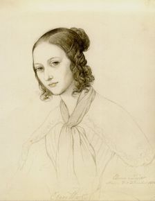Portrait of Clara Wieck-Schumann (1819-1896), 1836. Creator: Leyser, Elwine von (1805-1885)