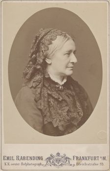 Portrait of Clara Wieck-Schumann (1819-1896), 1883. Creator: Rabending, Emil (1823-1886)