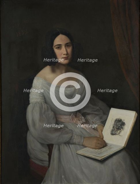 Portrait of Clara Wieck-Schumann (1819-1896).