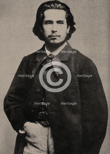 Portrait of Claude Monet, c1865. Creator: Carjat, Étienne (1828-1906).