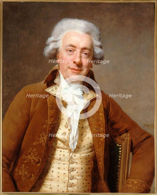 Portrait of Claude-Nicolas Ledoux (1736-1806), architect, c1785. Creator: Michel Martin Drolling.