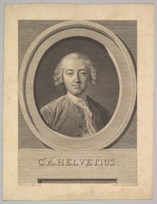 Portrait of Claude Adrien Helvétius (1715-1771), 1772. Creator: Augustin de Saint-Aubin