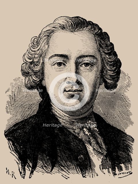 Portrait of Claude Adrien Helvétius (1715-1771), 1889.