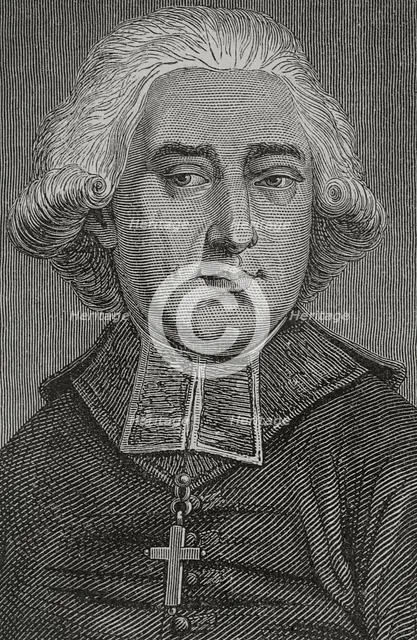 Portrait of Claude Fauchet (1744-1793), French revolutionary priest. 1876.  Creator: Pannemaker.