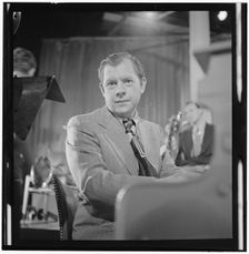 Portrait of Claude Thornhill and Emil Terry(?), Columbia Pictures...Beautiful Doll, N.Y., 1947. Creator: William Paul Gottlieb