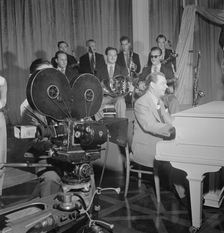 Portrait of Claude Thornhill, Sandy Siegelstien, Willie Wechsler, Micky...Beautiful Doll, N.Y., 1947 Creator: William Paul Gottlieb