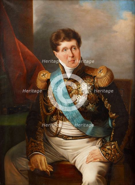 Portrait of Claude-Victor Perrin, Duke of Belluno (1764-1841), Marshal of the Empire. Creator: Anonymous.