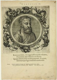 Portrait of Crateuas, published 1574. Creators: Unknown, Johannes Sambucus