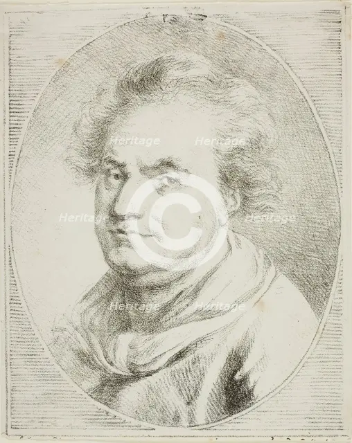 Portrait of Crébillon, c. 1820. Creator: Vivant Denon.