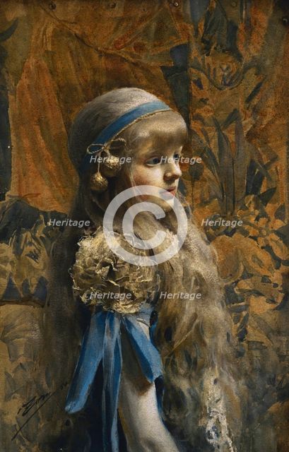 Portrait of Cristina Morphy, 1884. Creator: Anders Leonard Zorn.