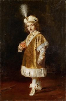 Portrait of Crown Prince Otto (1912-2011), as four-year-old heir to the throne in Hungarian..., 1917 Creator: Benczúr, Gyula (1844-1920)
