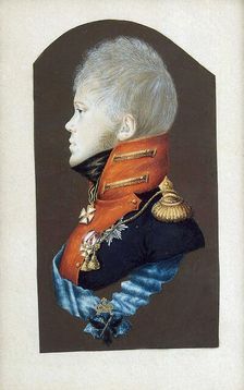 Portrait of Crown Prince Constantine Pavlovich of Russia (1779-1831), c1809. Creator: Rockstuhl, Peter Ernst (1764-1824)